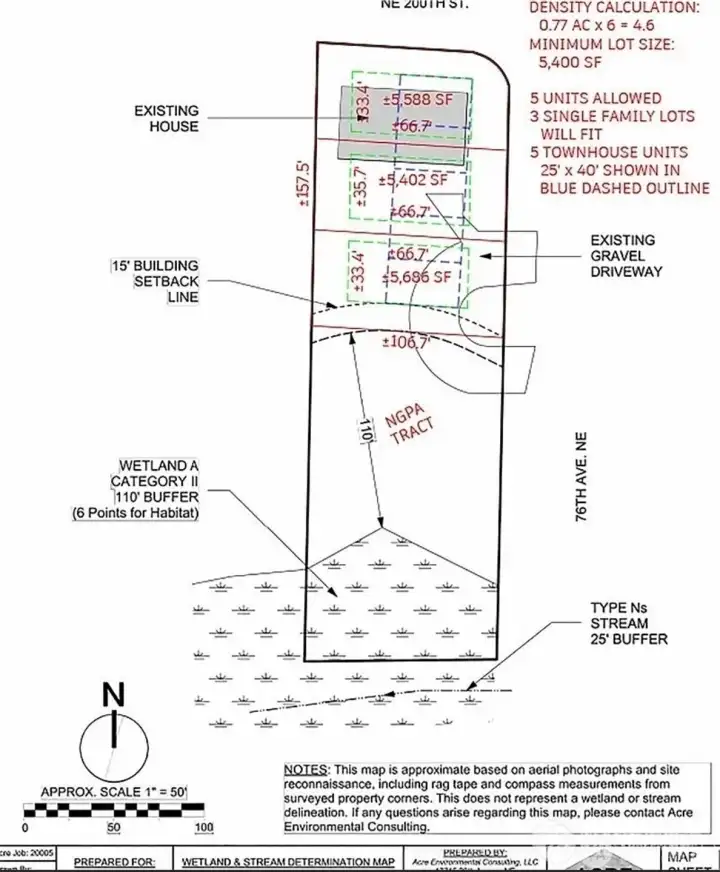 The survey plat illustrates the property's impressive corner lot configuration and generous .771 acre footprint, providing a clear picture of the development potential that makes this such an exceptional opportunity for investors and builders alike.