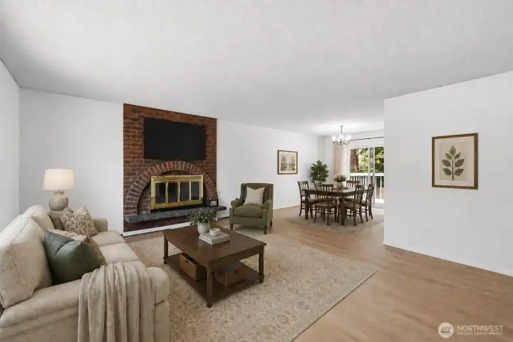 upstairs living room - virtually staged