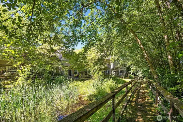 There is a trail for other members of the Forest Isle community to walk on. There is a trail for other members of the Forest Isle community to walk on.