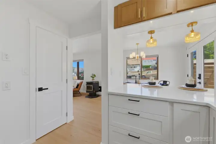 Door to basement. Door to basement.