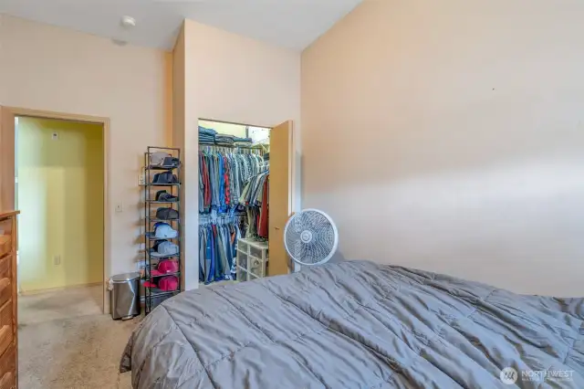 Enjoy this generously sized bedroom with tons of natural light AND walk-in closet!