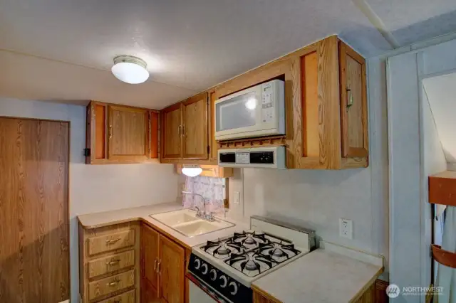 Counter space for cooking and baking on your getaway!