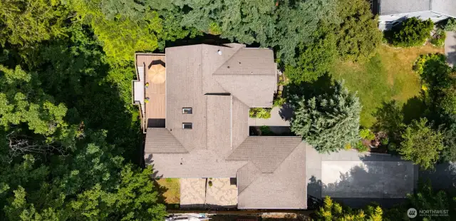 from above very private lot