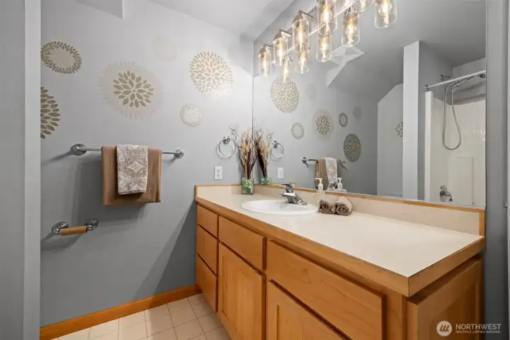 lower level full bathroom