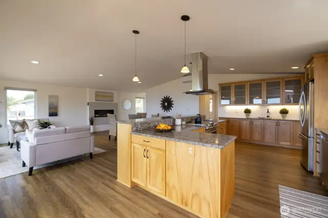 Another view from the kitchen towards the great room