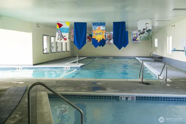 Cape George has amenities!  A wonderful swimming pool for all seasons
