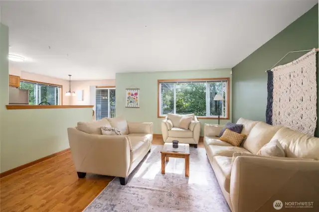 Fully furnished upper unit with open layout and great light.