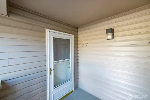 Covered front entry