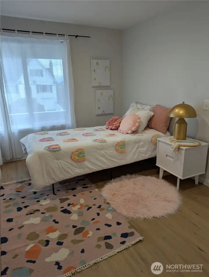 One of the two new bedrooms on the entry level