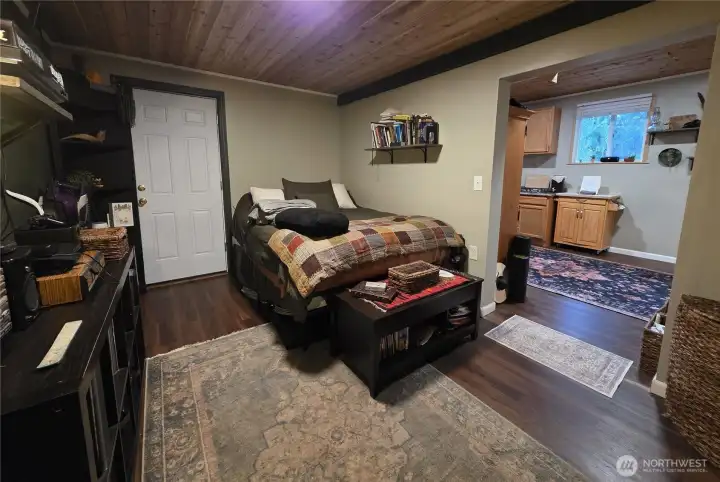 bedroom looking toward 2nd entrance