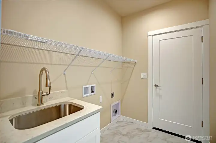 Interior Laundry with Utility Sink