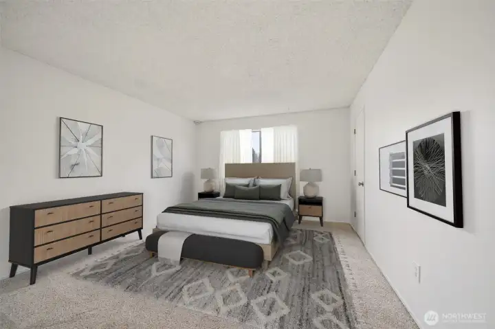 Owner's Suite Bedroom (Virtually Staged)
