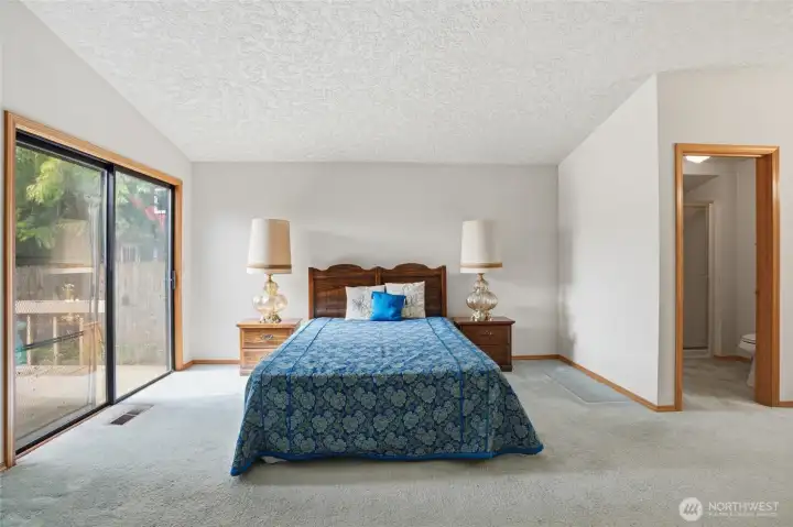Primary Bedroom, wall to wall carpet