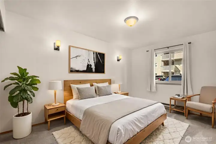 Master Bedroom has been Virtually Staged