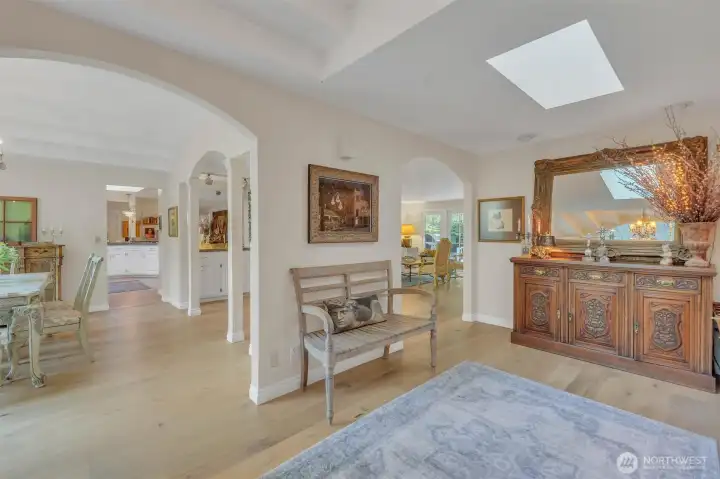 Turn left from the foyer to the formal dining room.