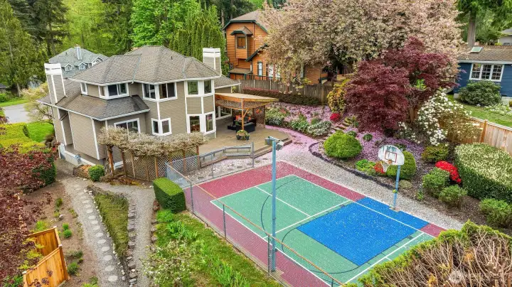 Aerial of Rear Yard