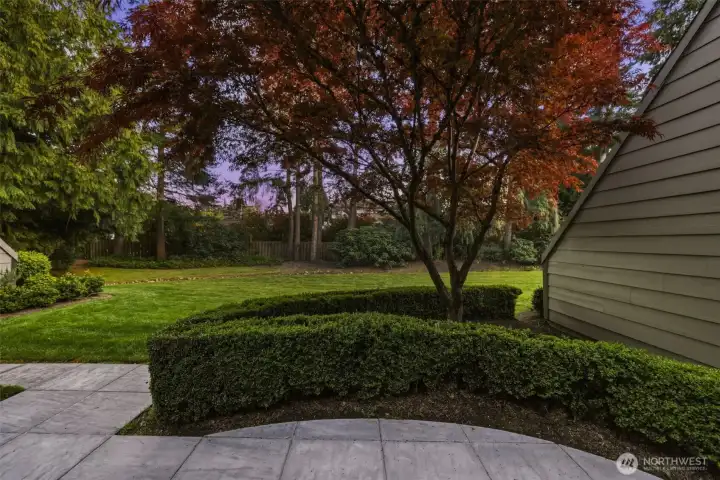 Private and lush back patio.