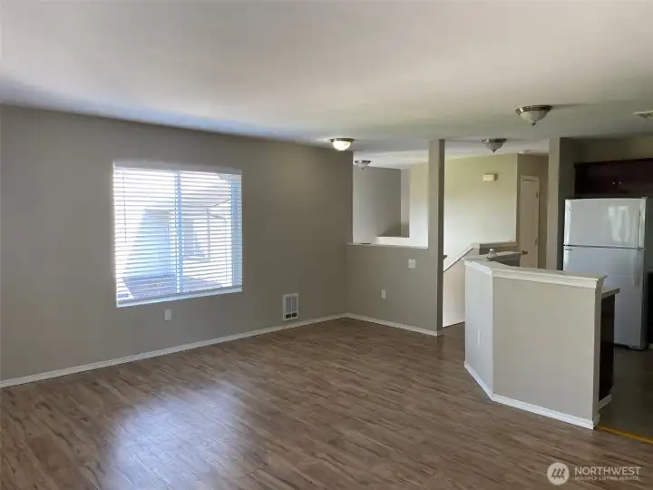 Living room and Kitchen