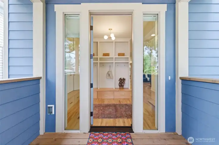 Welcome to the main floor with high ceilings and Maple floors.