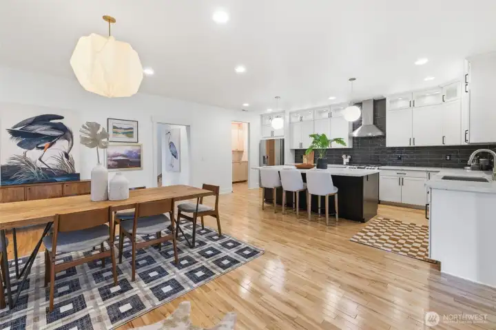 Very spacious dining room and kitchen is perfect for entertaining.