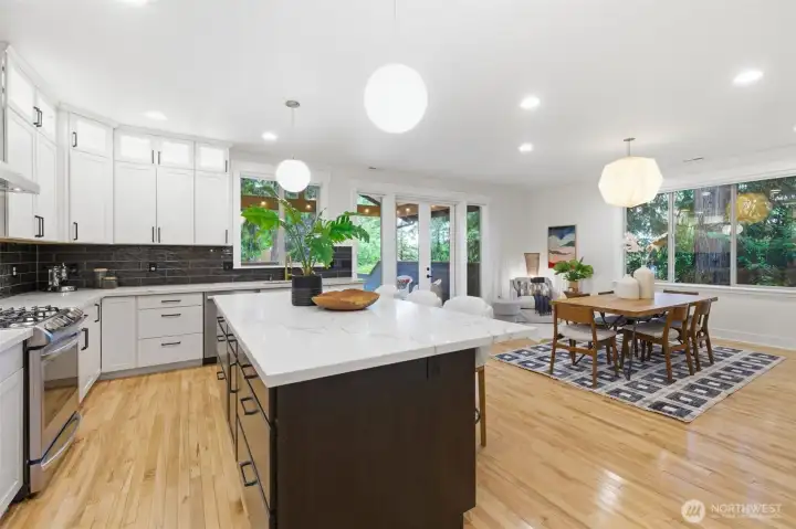 This kitchen is truly a cook's kitchen.
