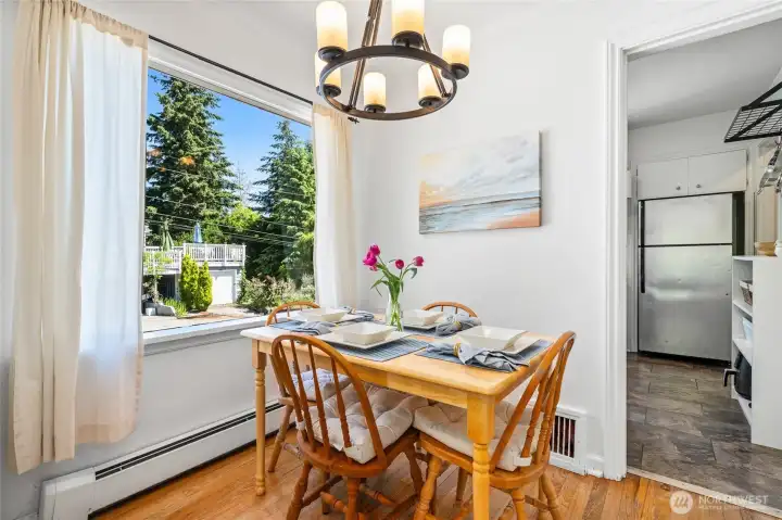 Dining area with room to host and entertain.