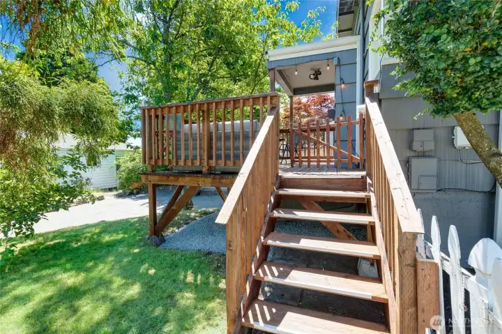 Another view of the back deck.