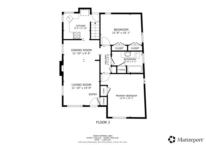 Main level floor plan.