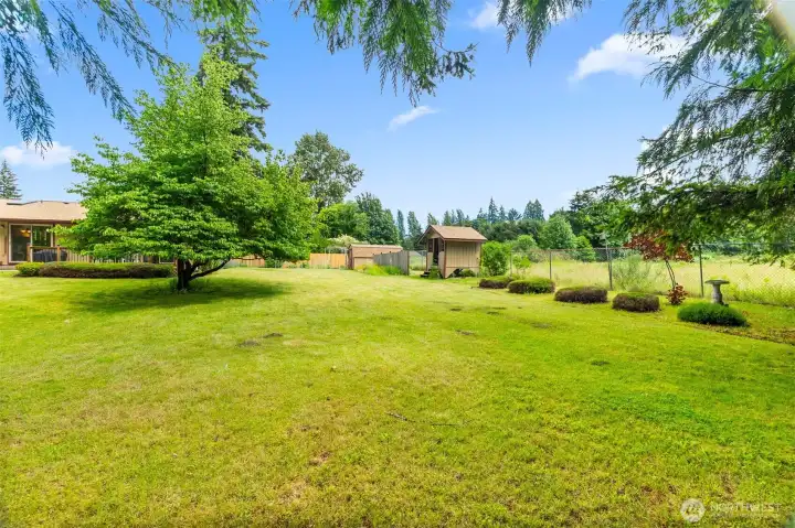 Gorgeous yard with mature landscaping Gorgeous yard with mature landscaping