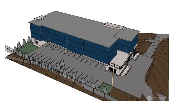 Conceptual Rendering for 32 Unit MF Building