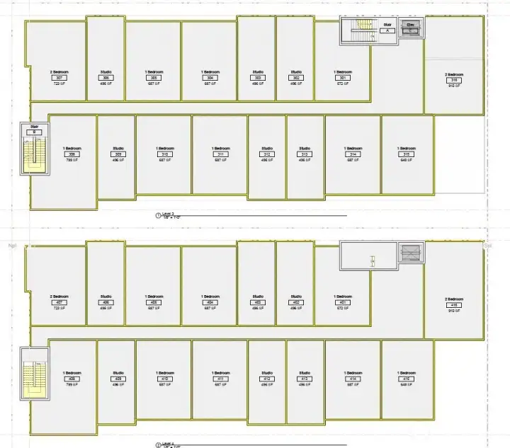 Conceptual - Unit configurations for MF Building