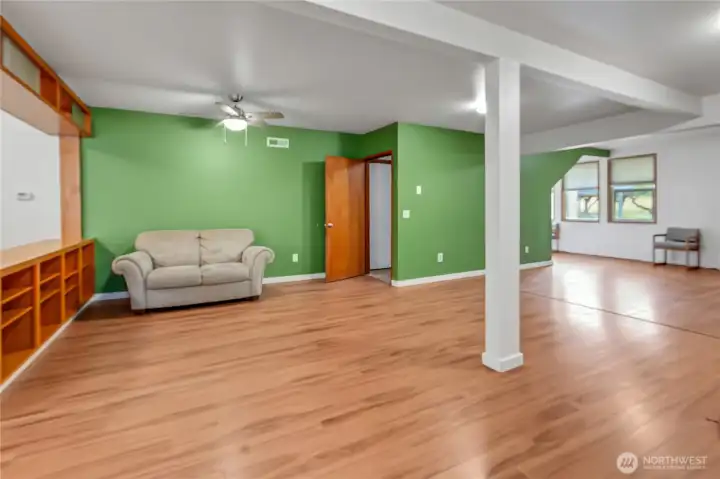 Main entry at Livingroom w/Secureable door Stairwell to upper level.