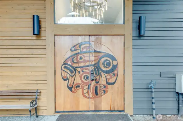 Entrance to community center