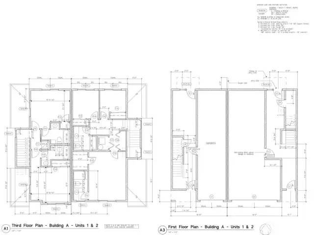 Third Floor Plan . Building A