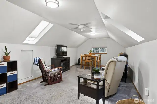 The generous upstairs space, perfect for MIL or?