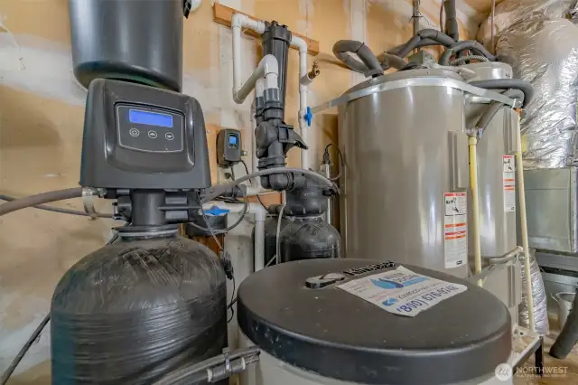 Whole house water filtration including UV and softener