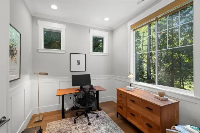 Office at the front of the house