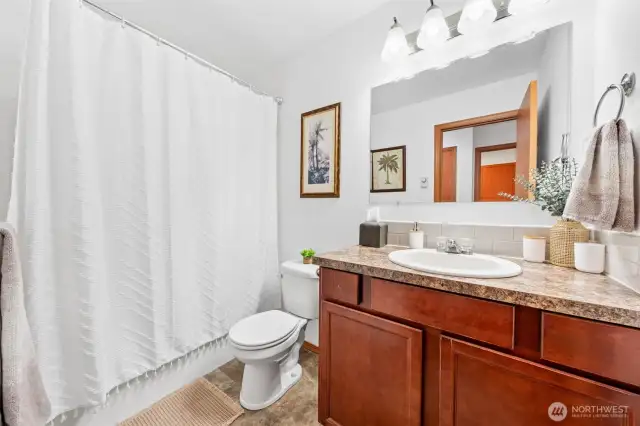 Hallway bathroom