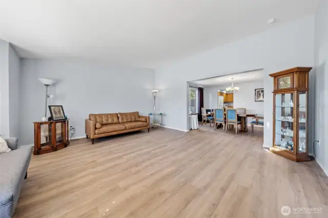 Formal living room opens to the formal dining room. So great for entertaining.