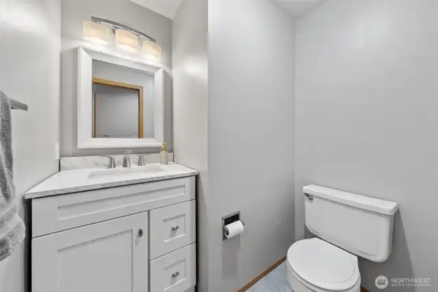 Powder room on the main floor.