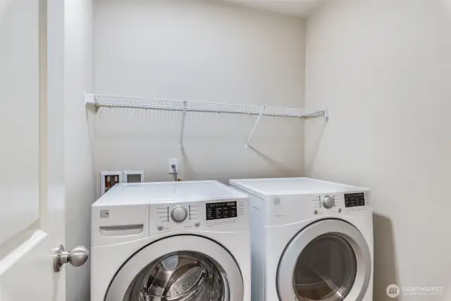 Upstairs walk in laundry