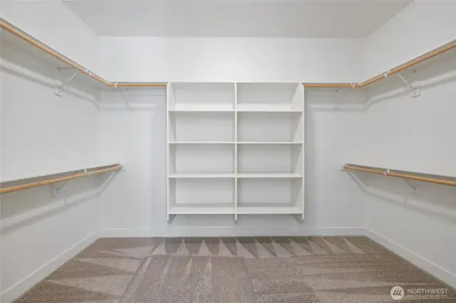 Wood Shelving installed in All Closets