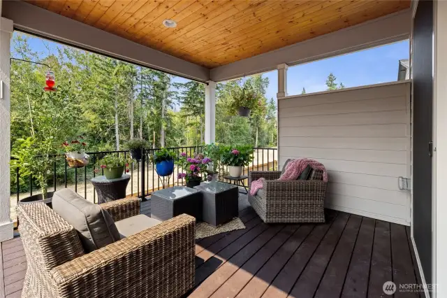 8' Ft Wide Patio Slider Door to covered area