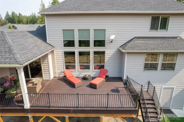 Additional 14x20 added onto the existing 12x12 covered deck (424 sq ft Deck)