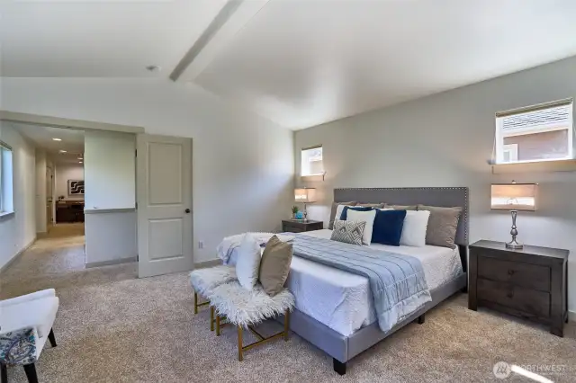 Other angle of the primary bedroom (upstairs)