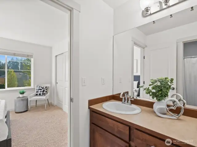 Bedrooms 2 and 3 share a Jack and Jill style bathroom