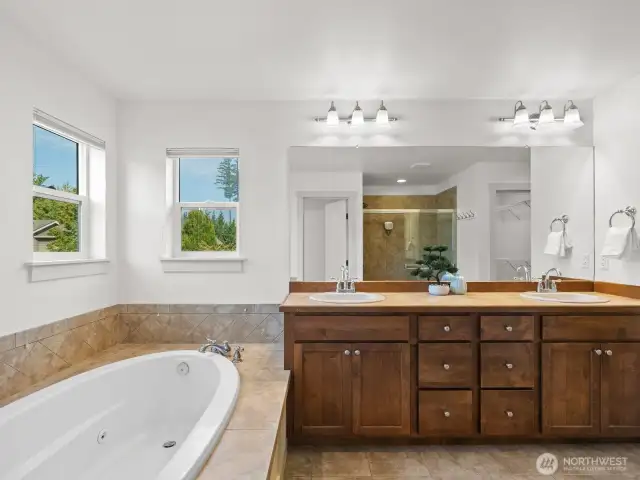 Complete with jetted tub