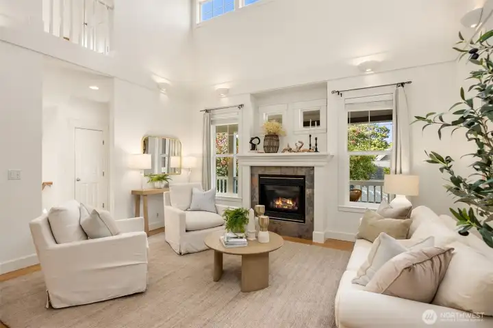 The living room.