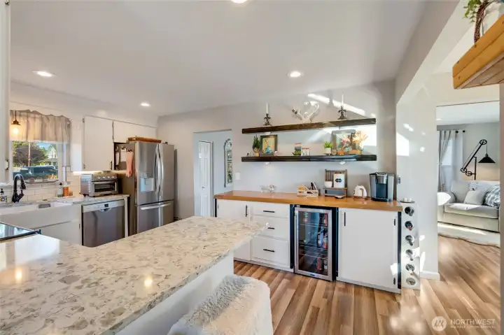 Tasteful updates throughout- perfectly blending classic farmhouse charm w/modern comfort.