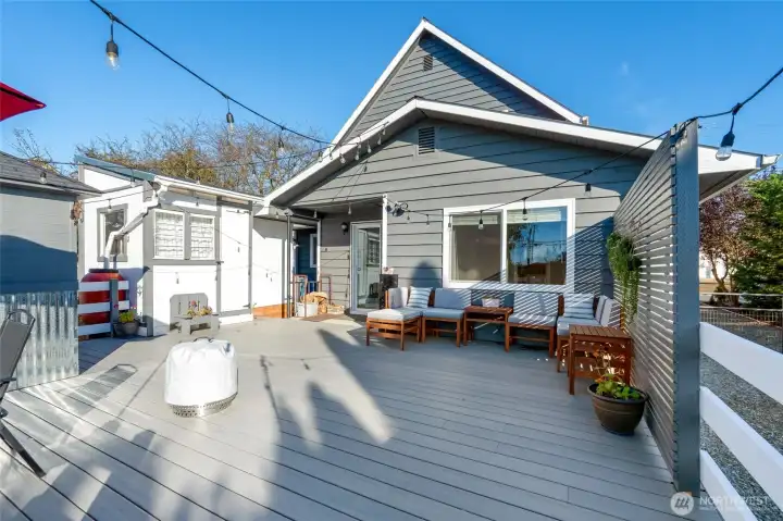 Indoor/outdoor flow perfect for gatherings...